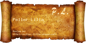 Peller Lilla névjegykártya